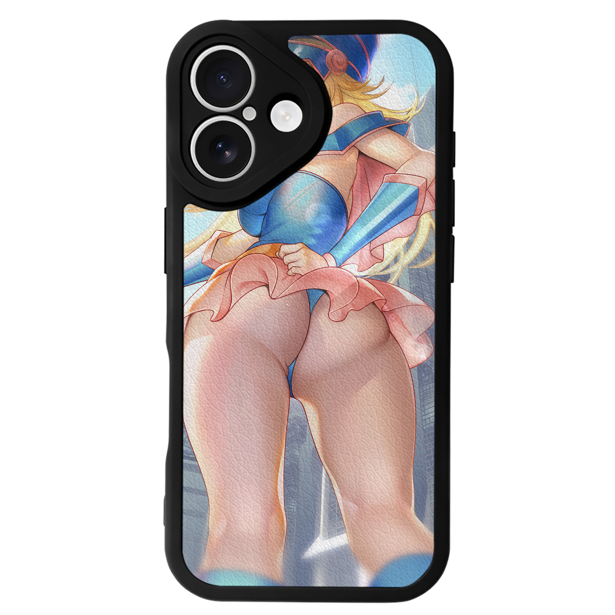 （画像用） 遊☆戯☆王 Yu-Gi-Oh! 【iPhone 16シリーズ対応】シリコンスマホケース（レザー調） 材質：シリコン